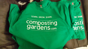 Composting Gardens tee-shirts